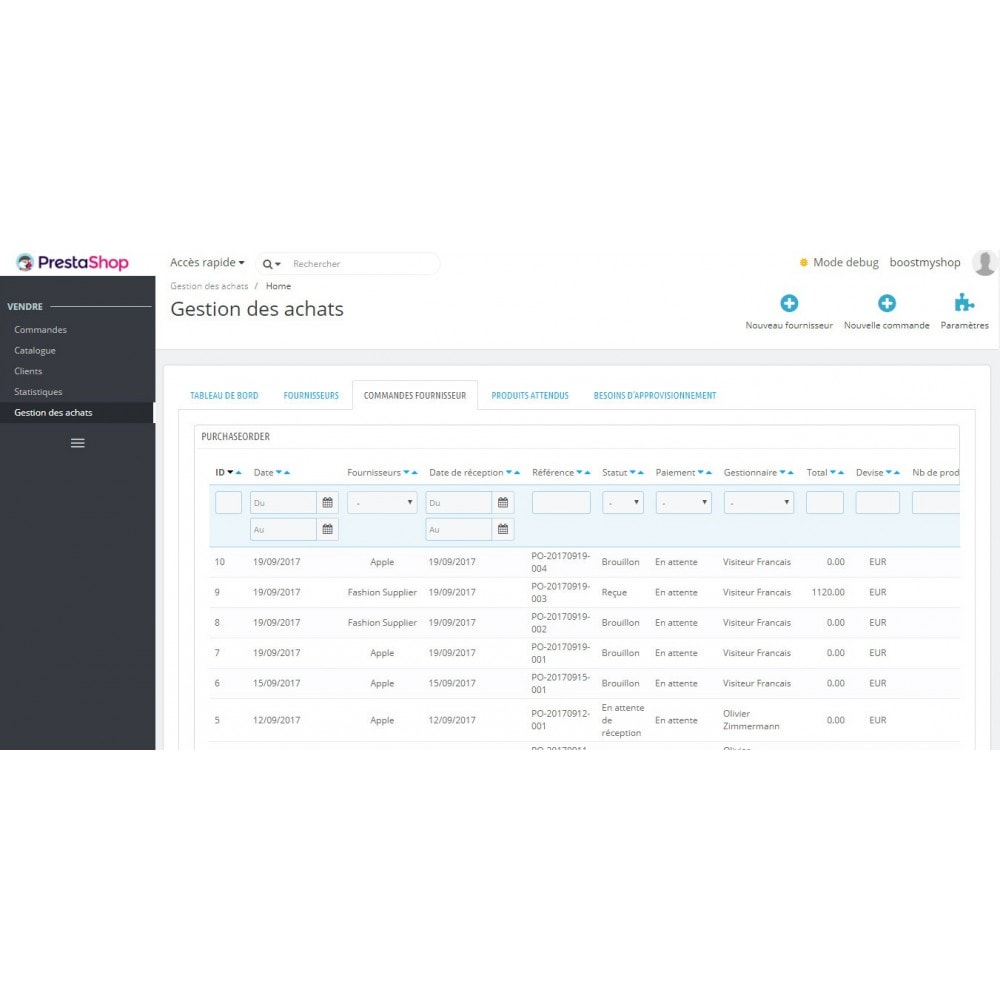 Module Prestashop Erp Gestion Des Achats