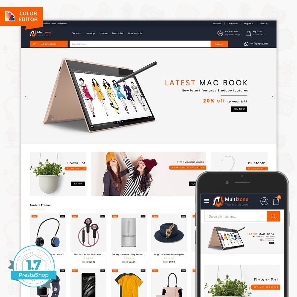 MultiZone - The Multi Shop - PrestaShop Addons