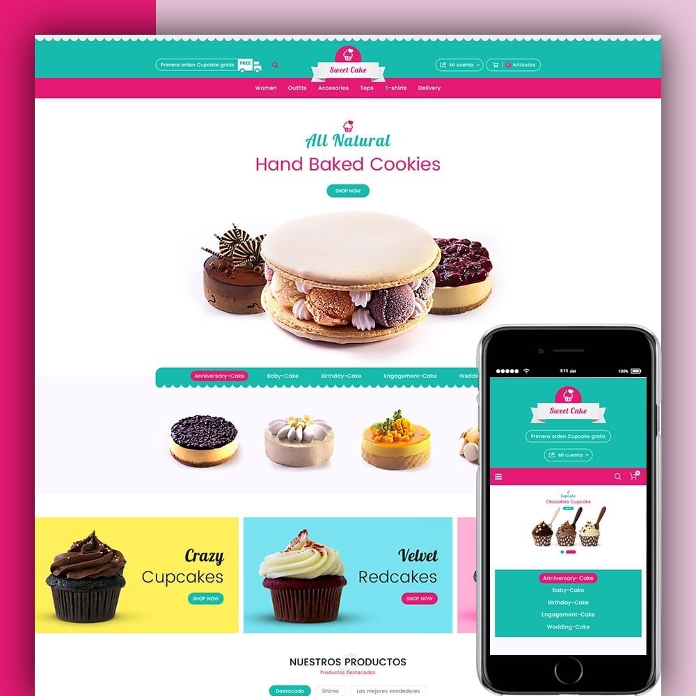 Sweet Cake Bakery Shop Prestashop Addons
