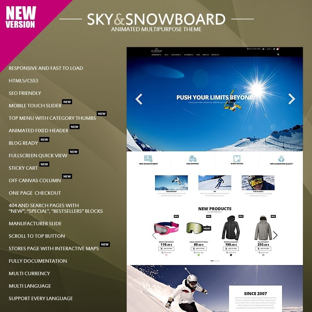 Ski & Snowboard Sport store PrestaShop Addons Masques | Equipements | Ski & Snowboard | INTERSPORT