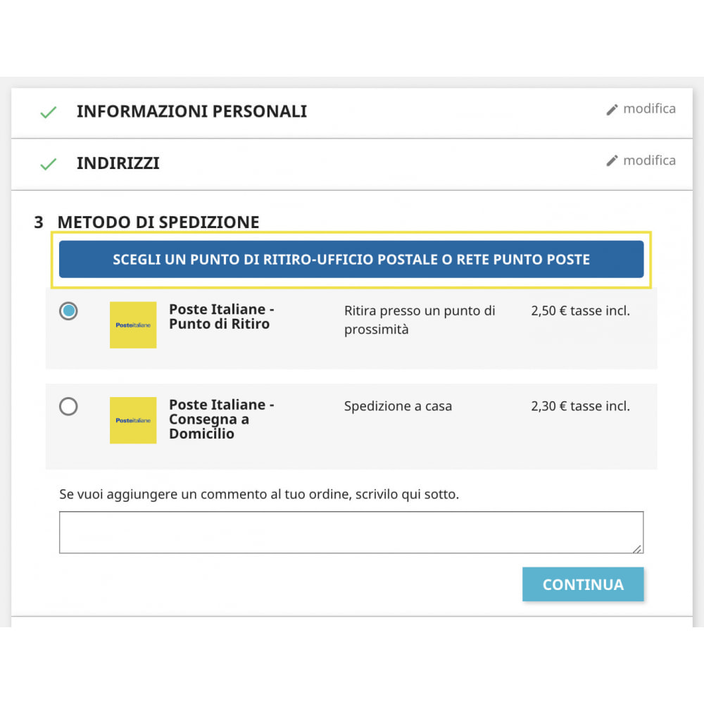 Poste Italiane e-Commerce Shipping Solutions - PrestaShop Addons