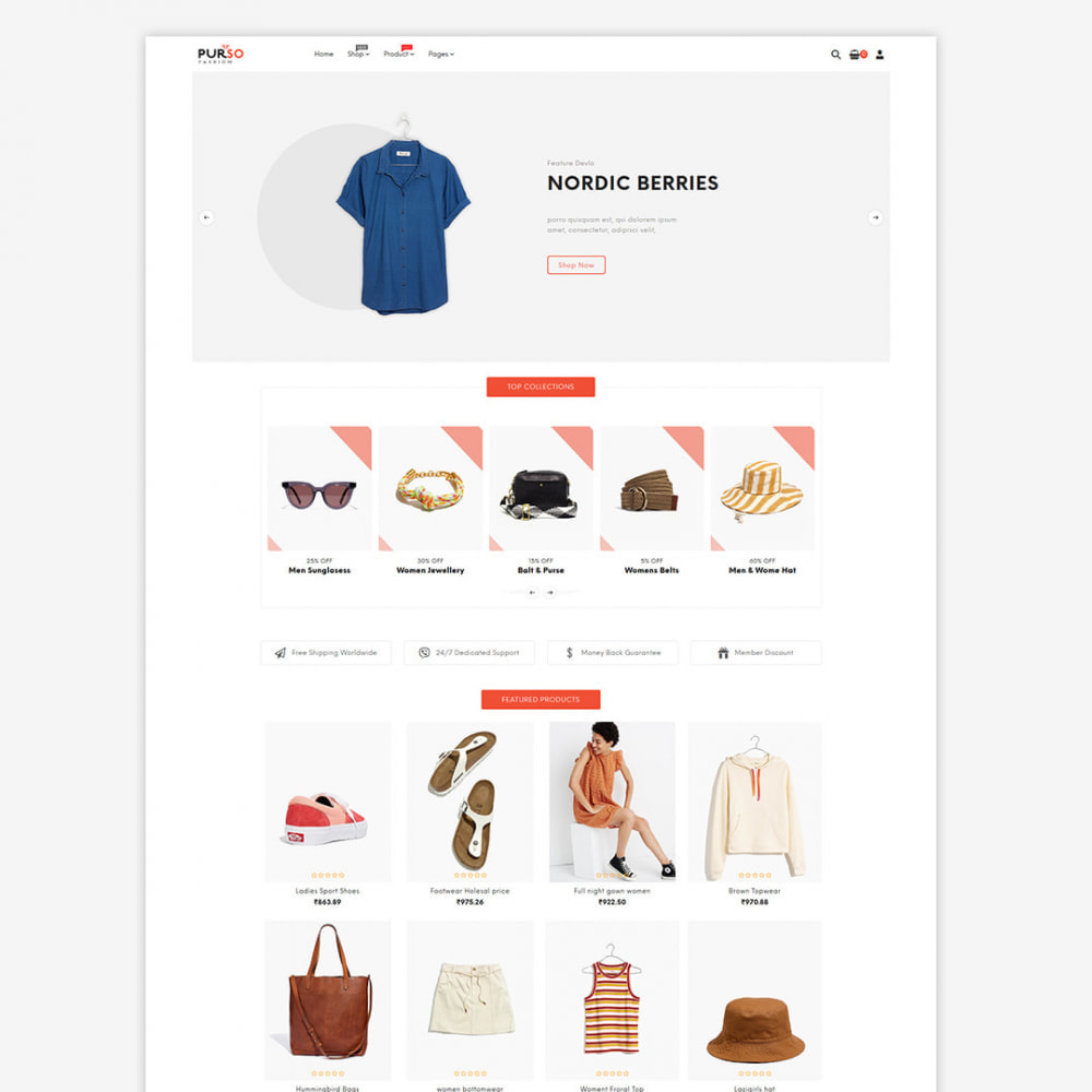 Purso - The Ladies Fashion, Purse, Bag, Men Store - PrestaShop Addons