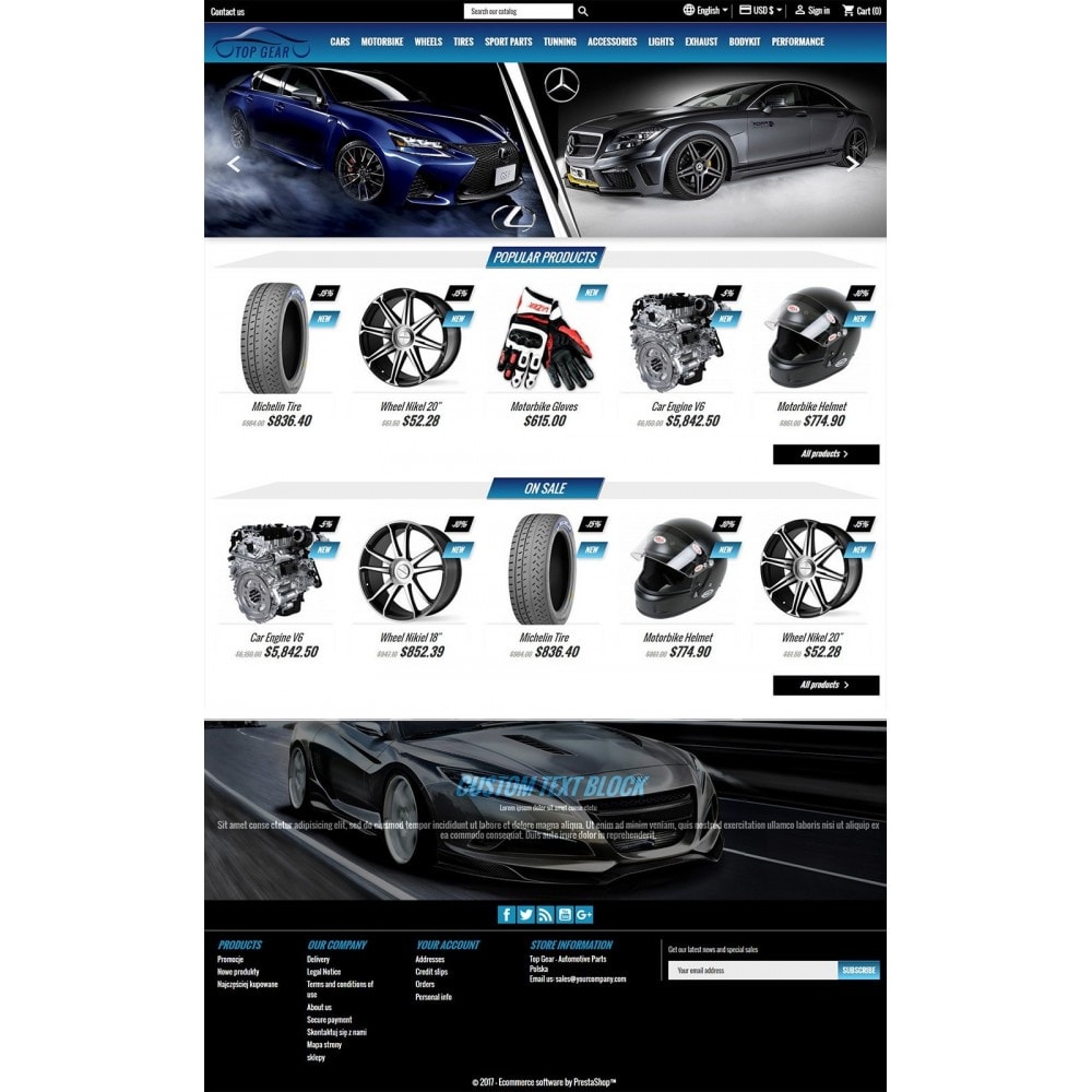 20 New Auto Spare Parts Website Template Free Download