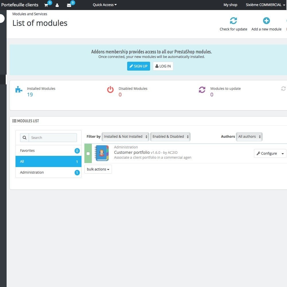 Customer Portfolio PrestaShop Addons