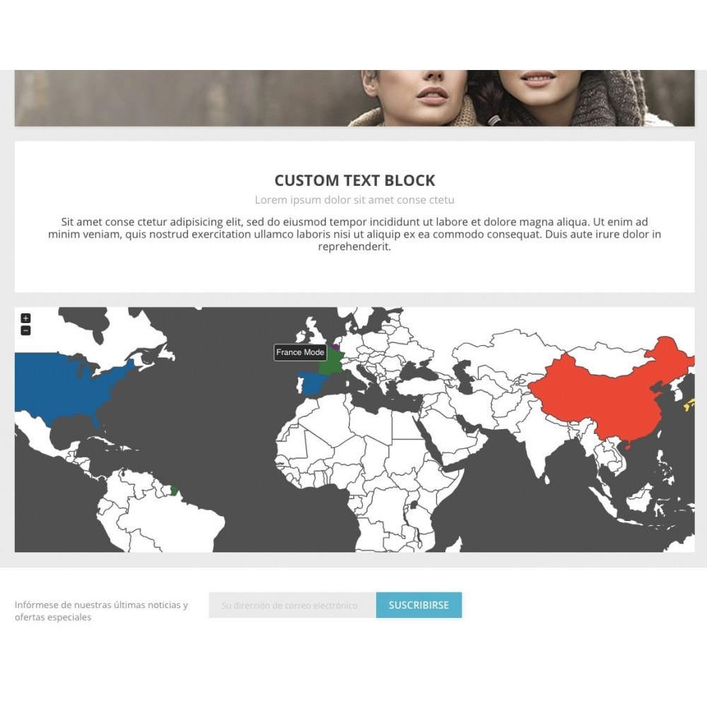 create a custom map with clickable links