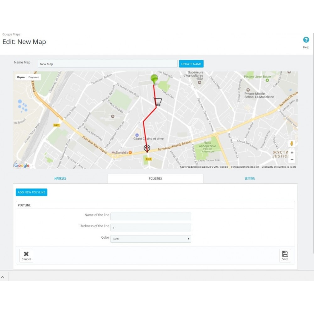 Google Maps Area Addons