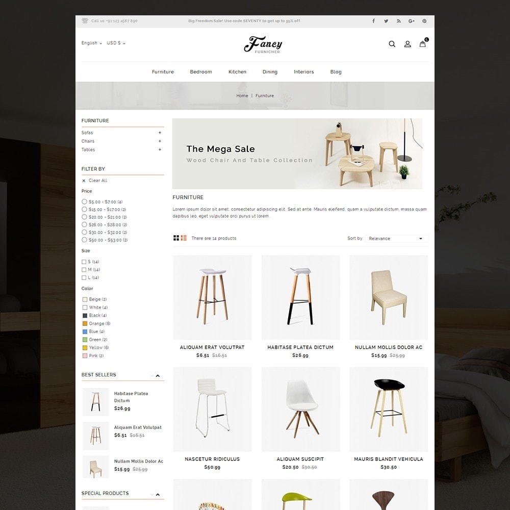 Fancy Furniture Online Store